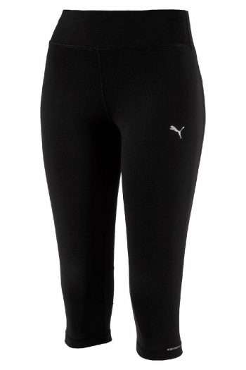 Puma Running 34 Tights, Colour Black, Front View