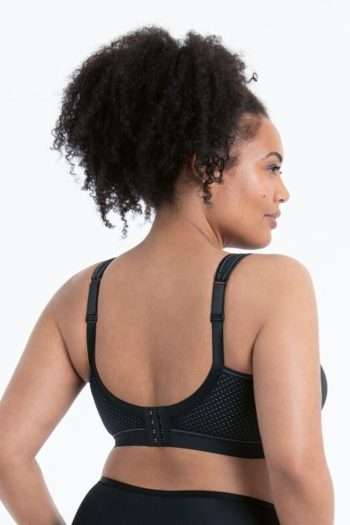 Anita Active Momentum Wirefree Sports Bra, Black, Back View