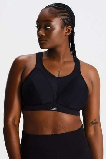 Shock Absorber Active D+ Classic Support Bra, Black, Front View