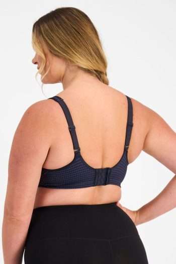 Berlei Electrify Mesh Underwire Bra, Navy, Regular Back View