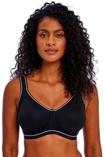 Freya Active Sonic Underwired Spacer Bra, Storm, Front View