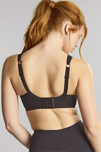 Panache Power Underwired Sports Bra, Black, Regular Back View