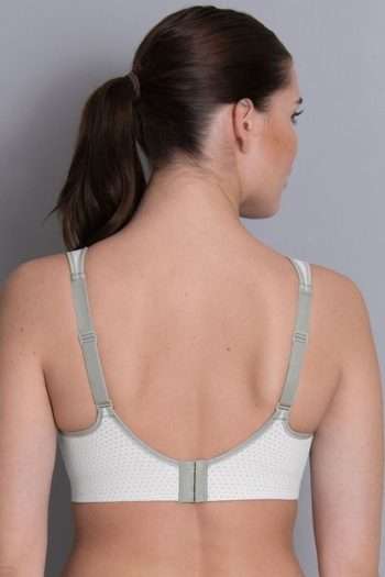 Anita Active Air Control Delta Pad Sports Bra, White, Back View