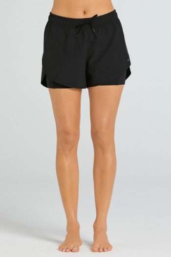 Abi and Joseph Action High Performance Short, Black, Front View