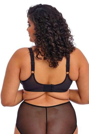 Elomi Matilda Plunge Bra, Black, Regular Back View