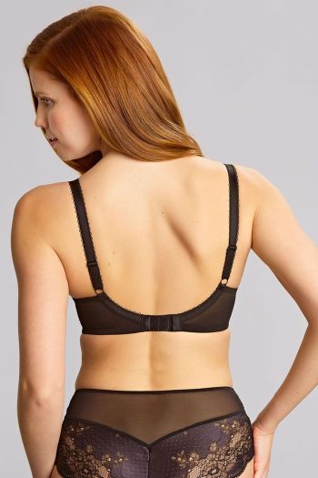 Panache Clara Full Cup Bra, Black, Back View