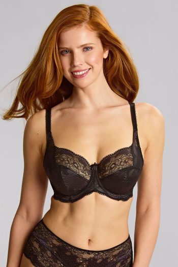 Panache Clara Full Cup Bra, Black, Front View