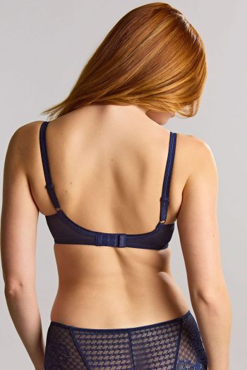 Panache Envy Full Cup Bra, Navy, Back View