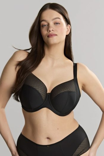 Sculptresse Bliss Full Cup Bra, Noir, Front View