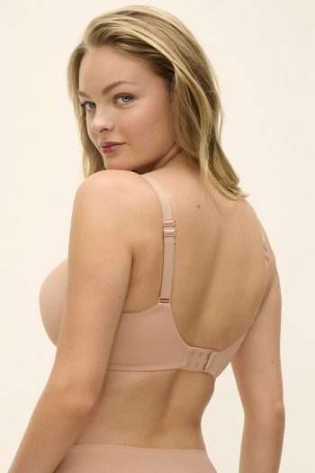Fantasie Aura UW Moulded T-Shirt Bra, Natural Beige, Regular Back View