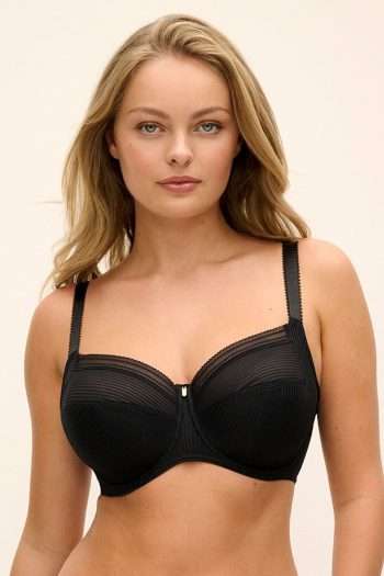 Fantasie Fusion Underwired Full Cup Side Support Bra_Black_Front View