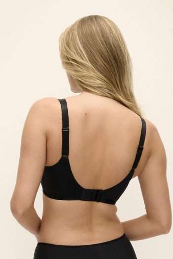 Fantasie Illusion Side Support Bra, Black, Back View
