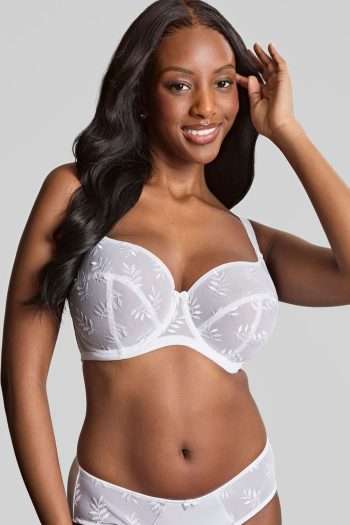 Panache Tango Balcony Bra, White, Front View