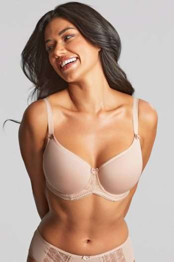 Panache Cari Moulded Spacer T-Shirt Bra, Champagne, Regular Front View