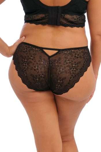 Elomi Charley Brazilian Brief, Black, Back View