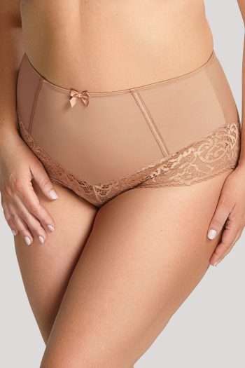 Sculptresse Estel High Waist Brief, Honey, Front View