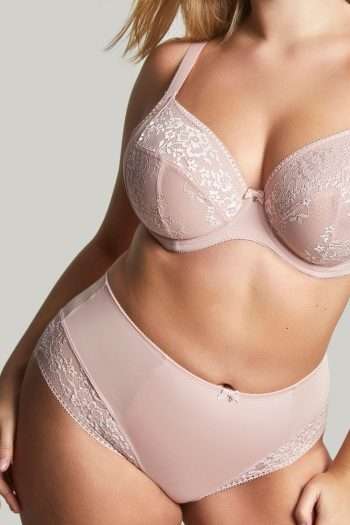 Sculptresse Roxie High Waist Brief, Misty Rose, Front