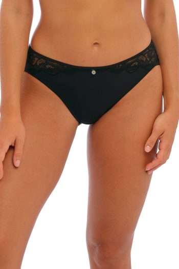 Fantasie Reflect Brief, Black, Front View