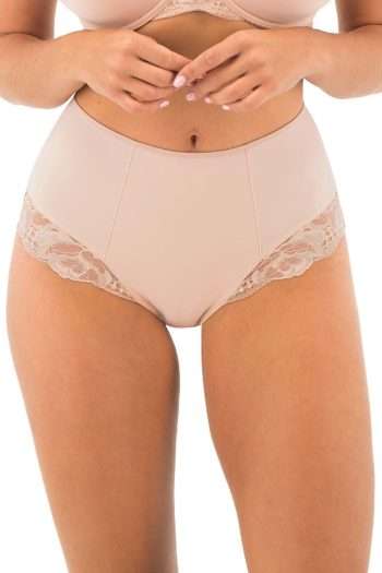 Fantasie Reflect High Waist Brief, Natural Beige, Front View