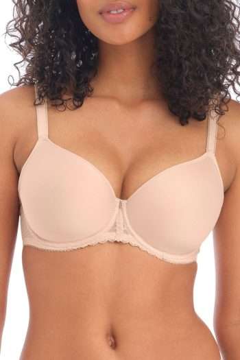 Freya Signature Moulded Spacer Bra, Natural Beige, Front View