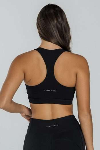 Abi and Joseph Carrera Crop, Black, Back View