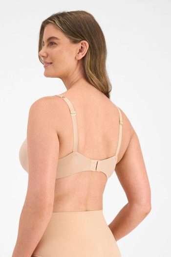 Berlei Barely There Luxe Contour Bra, Nude, Back View