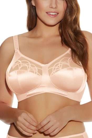Elomi Cate Wirefree Bra, Latte, Front View