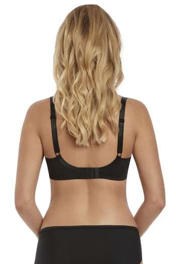 Freya Starlight Side Support Bra, Black, Back View