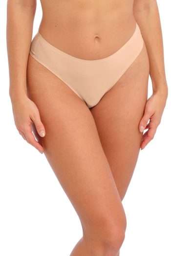 Fantasie Smoothease Invisible Stretch Thong, Natural Beige, Front View
