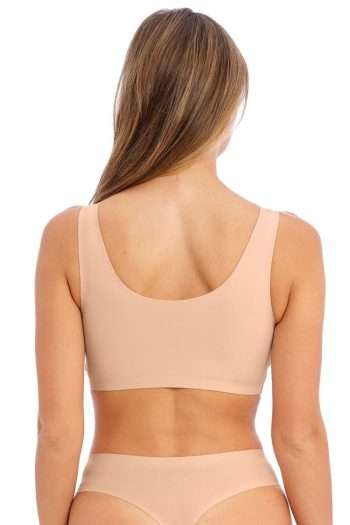 Fantasie Smoothease Wirefree Bralette, Natural Beige, Back View