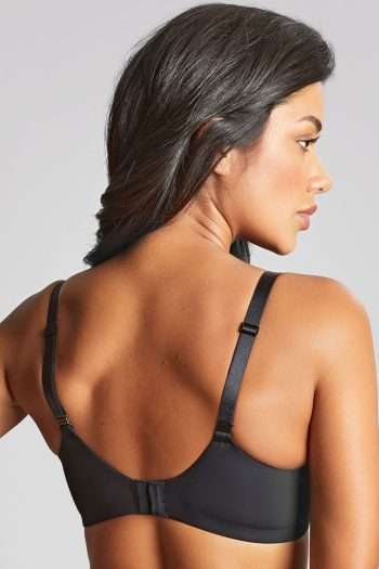 Panache 365 Moulded Plunge Bra, Black, Regular Back View