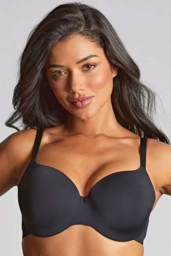 Panache 365 Moulded T-Shirt Bra, Black, Front Regular View