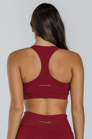 Abi and Joseph Carrera Crop, Carmine, Back View