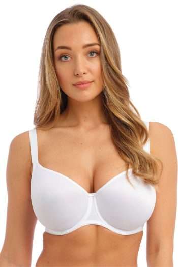Fantasie Smoothing Seamless Balcony Bra, White, Front View