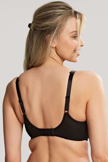 Panache Faith Moulded Plunge Bra, Noir, Regular Back View