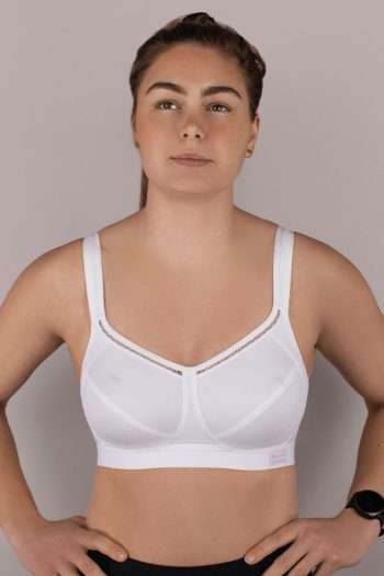 Shock Absorber Active Classic Support Sports Bra, White, Front View