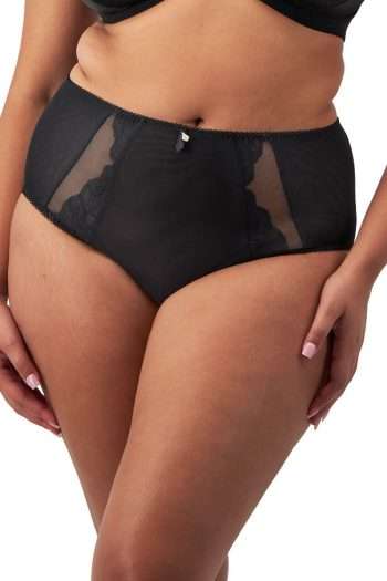 Elomi Cate Allure Full Brief, Black, Front View