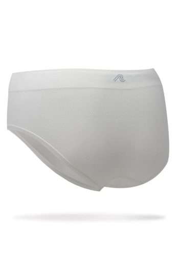 Runderwear Womens Running Hipster, White, Back View
