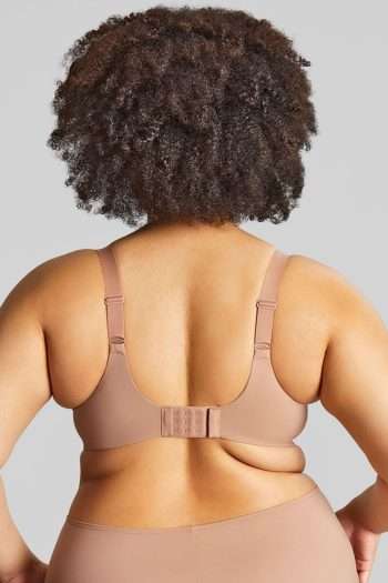 Sculptresse Esme Balcony Bra, Mocha, Back View
