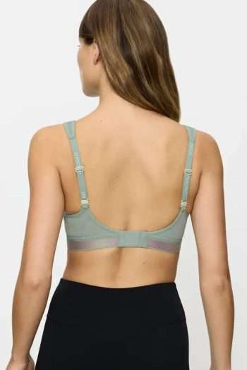 Triumph Triaction Cardio Flow Padded Bra, Absinthe, Back View