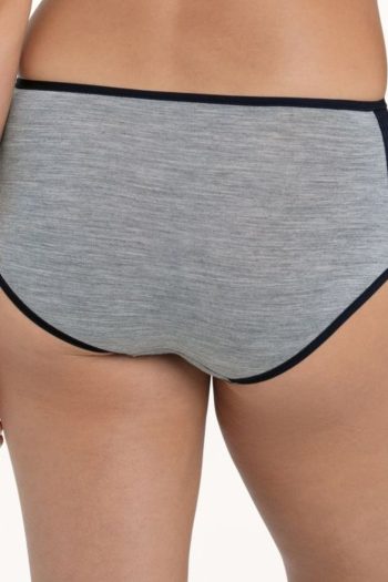 Anita Active PanAlp Wool Sports High Waist Panty, Black Melange, Back View