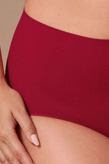 Anita Active Pocket Panty High Waist Briefs, Ruby, Close Up View