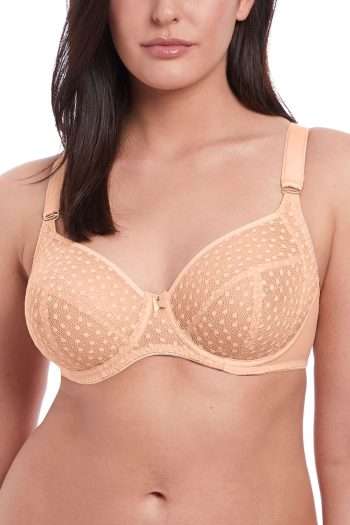 Freya Starlight D-G Cup Side Support Bra, Caramel, Front View