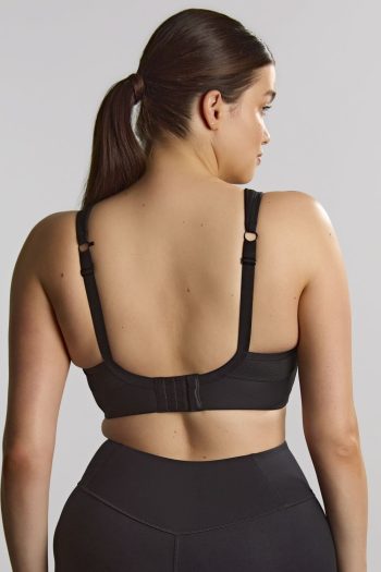 Sculptresse Activate Underwired Sports Bra, Solid Black, Regular Back View