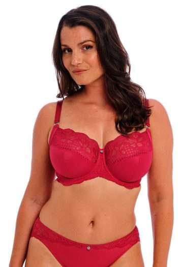 Fantasie Reflect Side Support Bra, Red, Front View