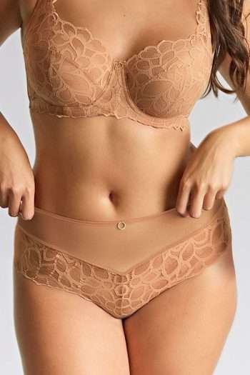 Panache Allure Deep Brief, Honey, Front View
