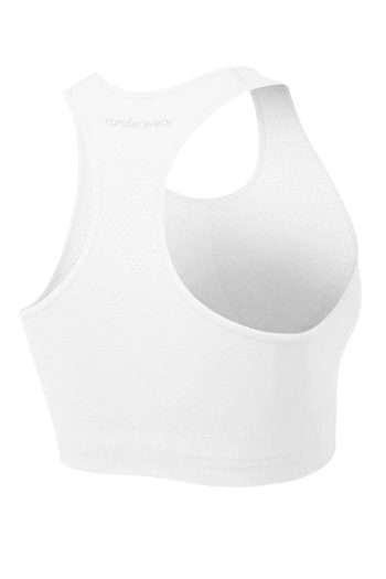Runderwear Balance Sports Bra, White, Back View