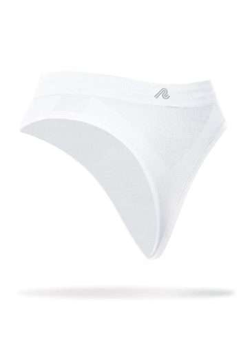 Runderwear Women's Running G-String, White, Back View