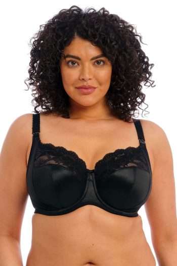 Elomi Molly Nursing Bra, Black, Front View