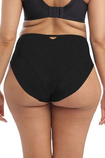 Elomi Priya Full Brief, Black, Back View